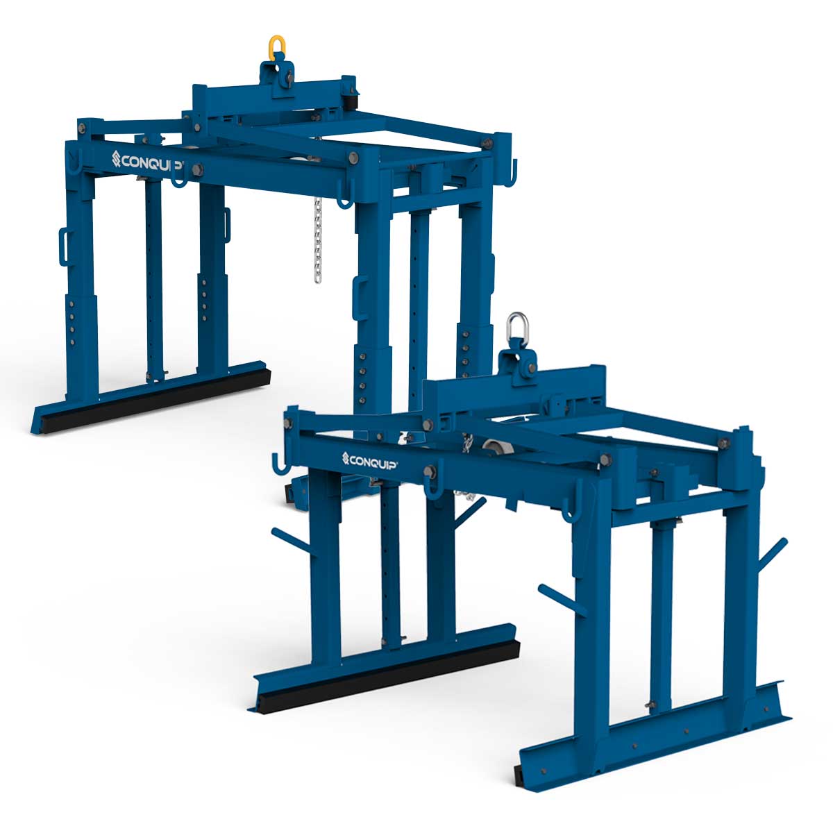 Block Grab, blue render, white BG