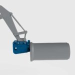 conquip excavator pipe laying hook lifting a concrete pipe