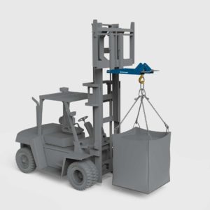 conquip fork mounted hook lifting load