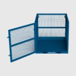 small goods cage with open standard access gate