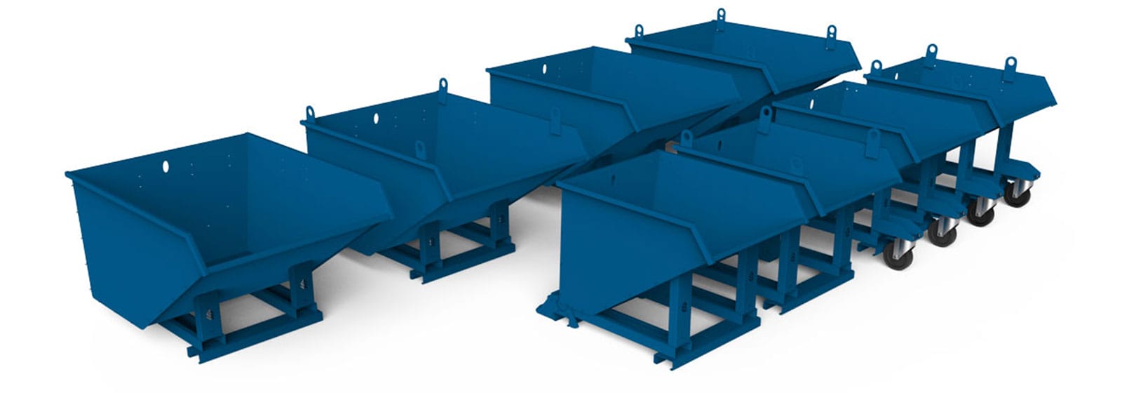 range of self tipping skips