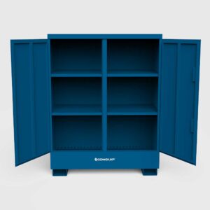 coshh storage cabinet with internal shelving