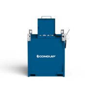 Conquip Fuel Bowser, on-site fuel storage, hero image, blue render, white background