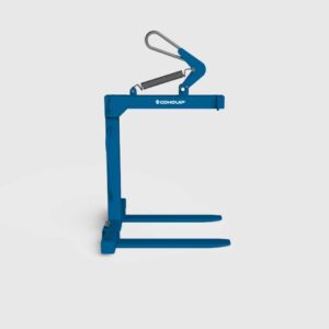 crane pallet forks attachment for lifting of pallets with a crane right side view