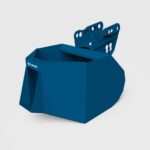 excavator concrete pouring bucket