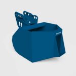 excavator concrete pouring bucket
