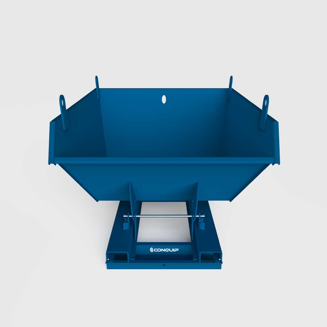 forklift tipping skip