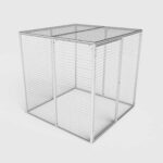 gas bottle cage for storage of gas cylinders large