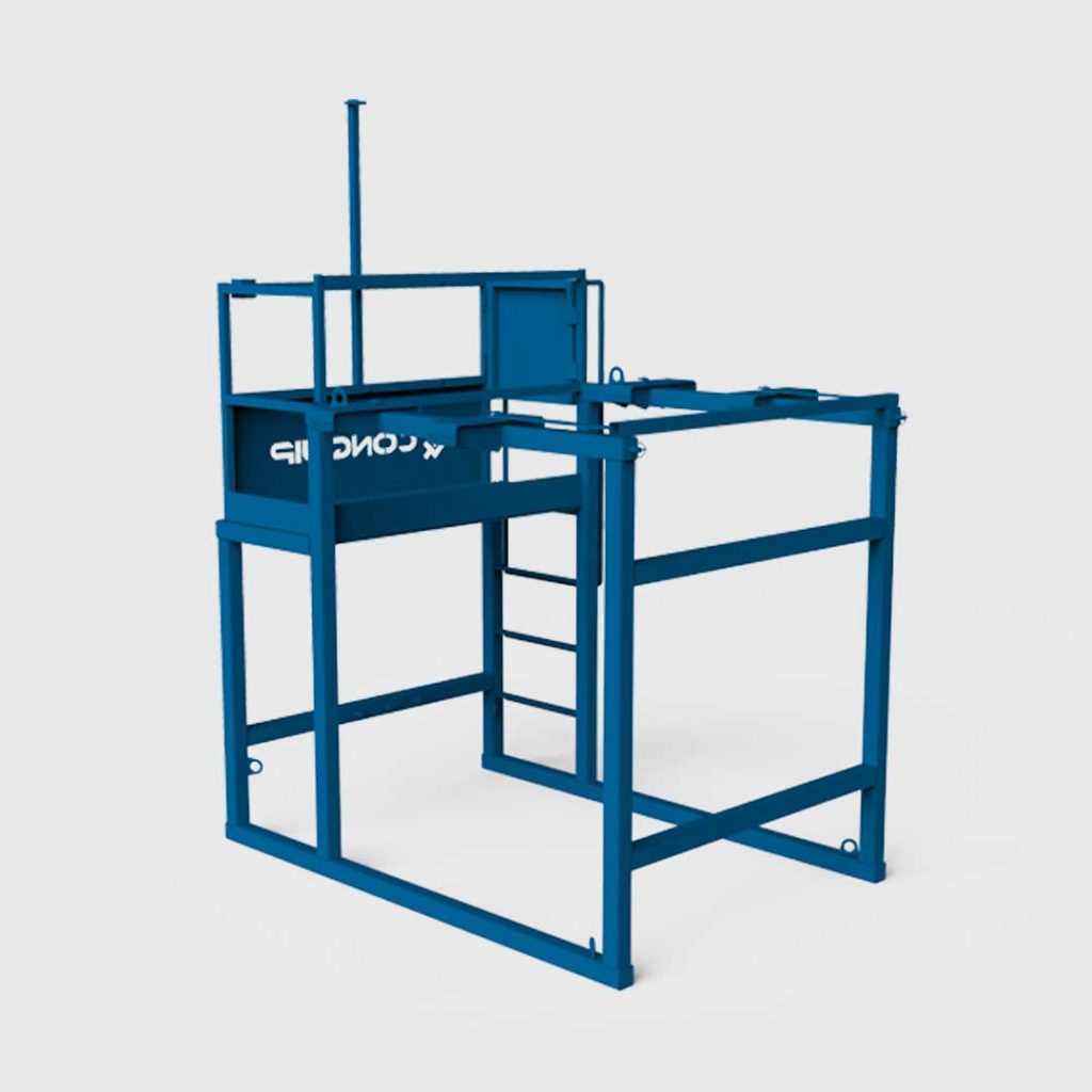 Small Skip Washing Platform Concrete Skip Frame Conquip UK