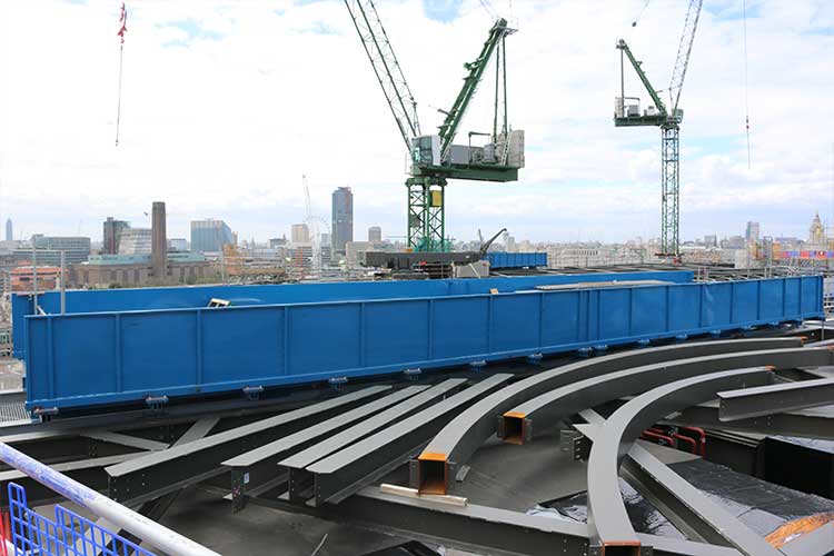cantideck loading platform at Bloomberg project