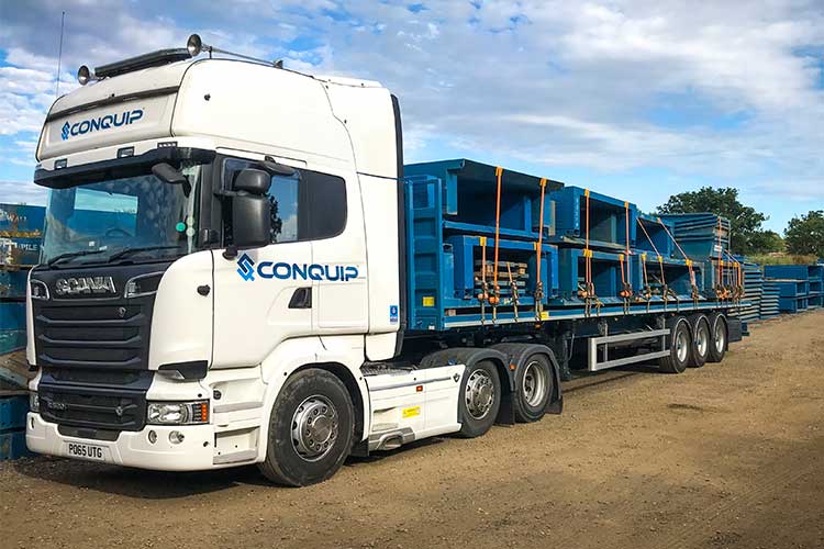 conquip delivers trench shoring