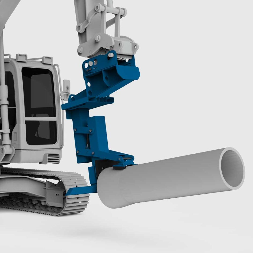 Excavator Pipe Lifter Conquip UK Excavator Pipe Lifting Attachment