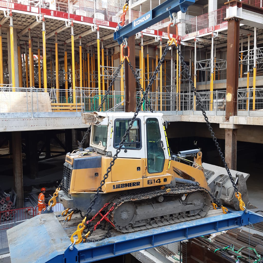 conquip excavator lifting platform