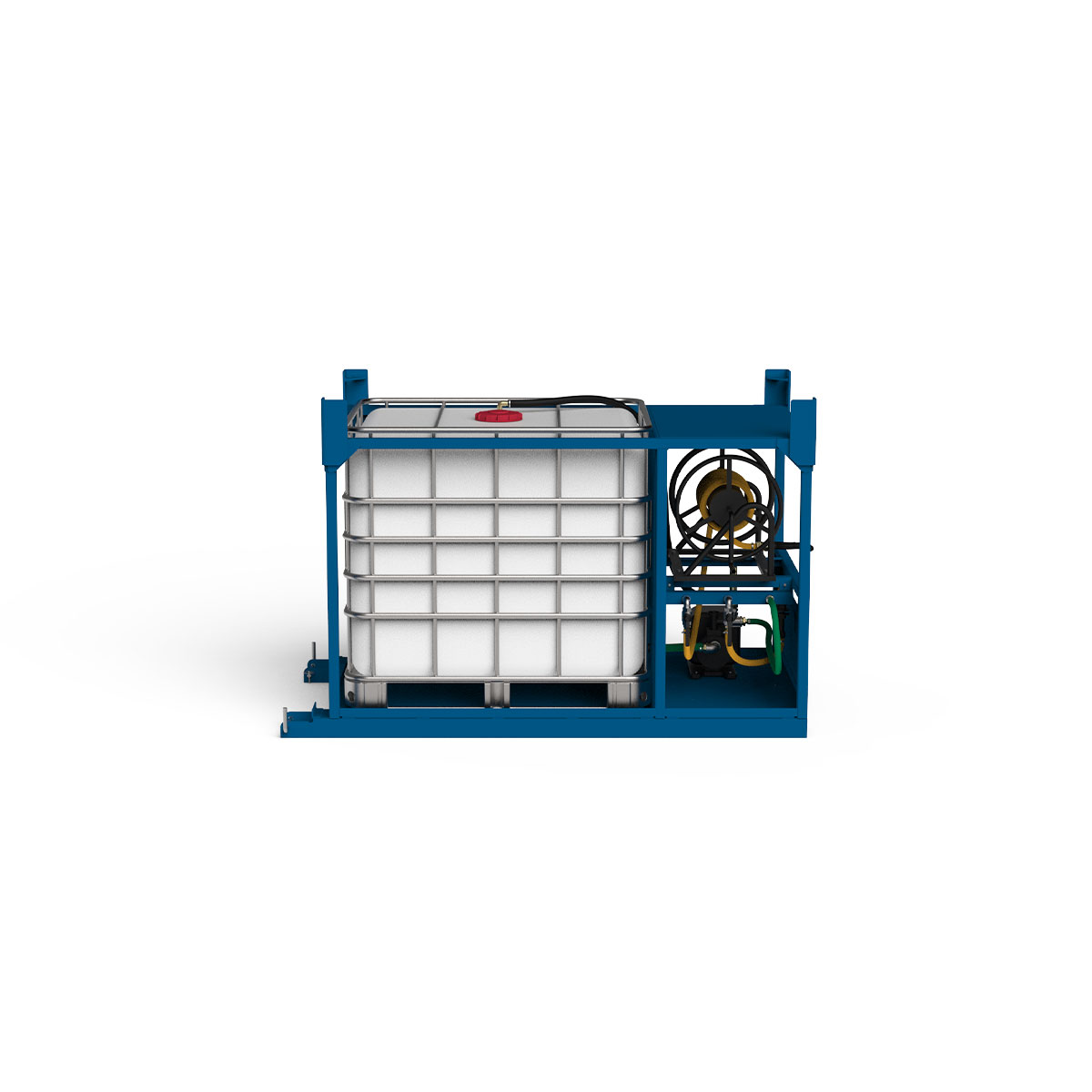 Dust Control Unit, Her image, front facing blue render, white background