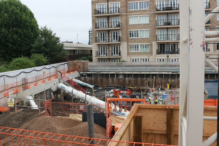 Conquip Propping at Carnwath Road, London