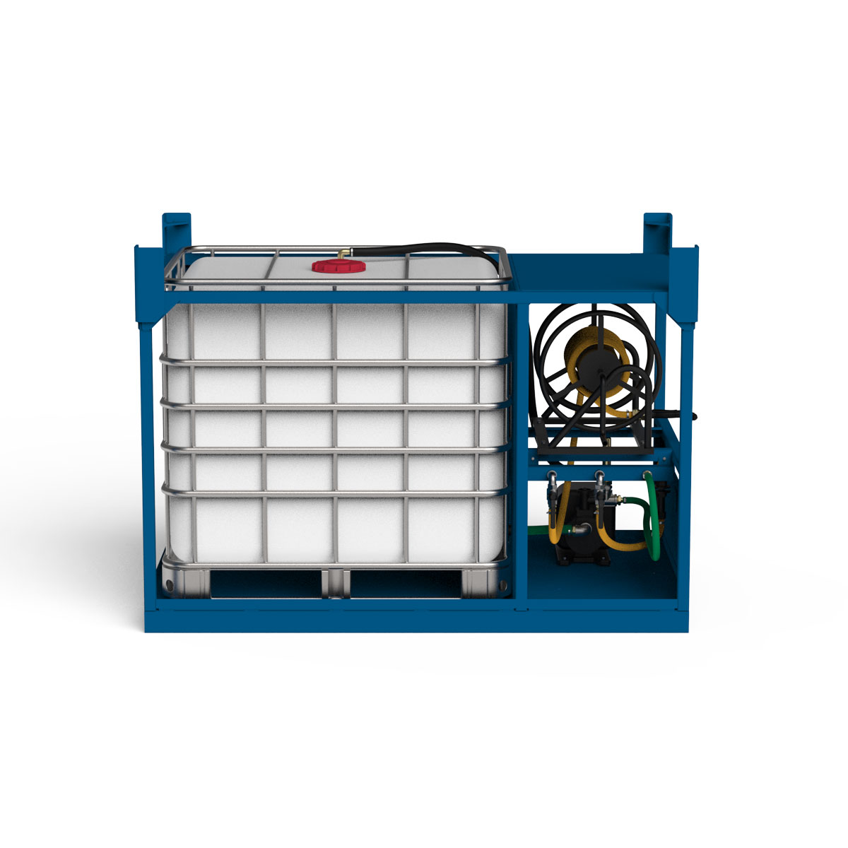 Dust Control Unit, Her image, front facing blue render, white background