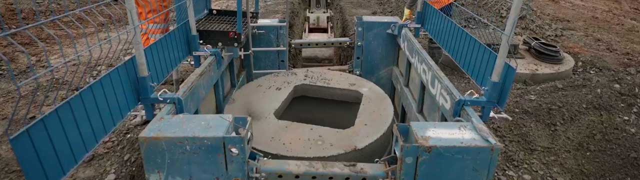 Conquip Trench Support being installed
