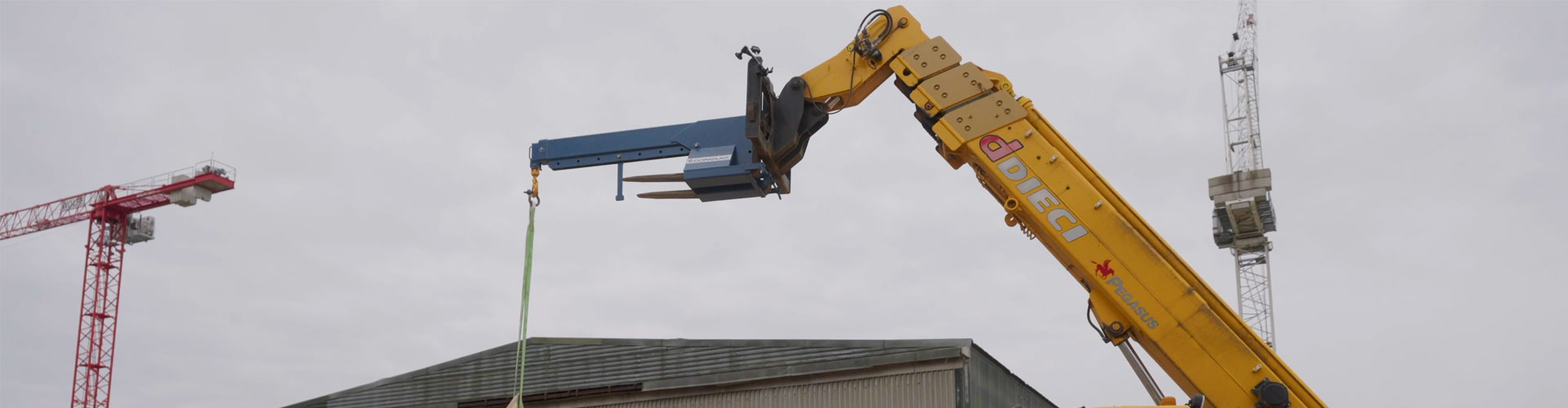 The Conquip Forklift Crane Arm
