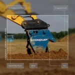 Conquip Compaction Wheel with key parts labelled