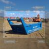 Conquip Excavator Drag Skip with key parts labelled