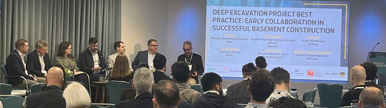 A conference room with attendees at the Basements and Underground Structures Event 2026