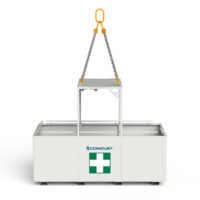 Conquip Rescue Cage, personnel transport, white render, white background