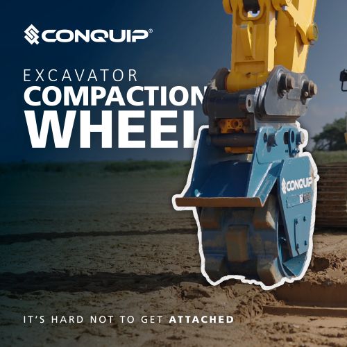 Conquip Compaction Wheel - Plant Attachments Campaign