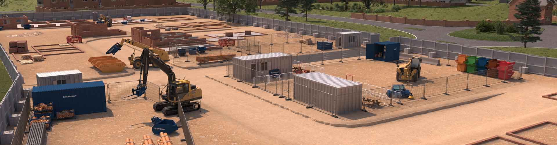 Conquip Equipment on a Housebuilders site scene