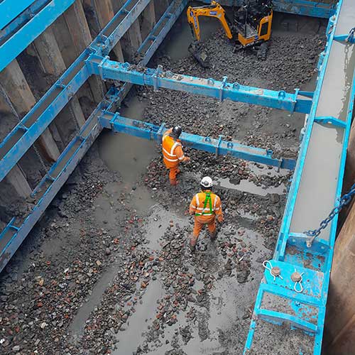 Excavation Support braces 2