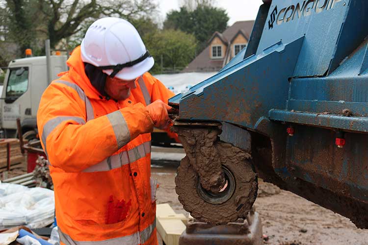 Engineer doing a repair