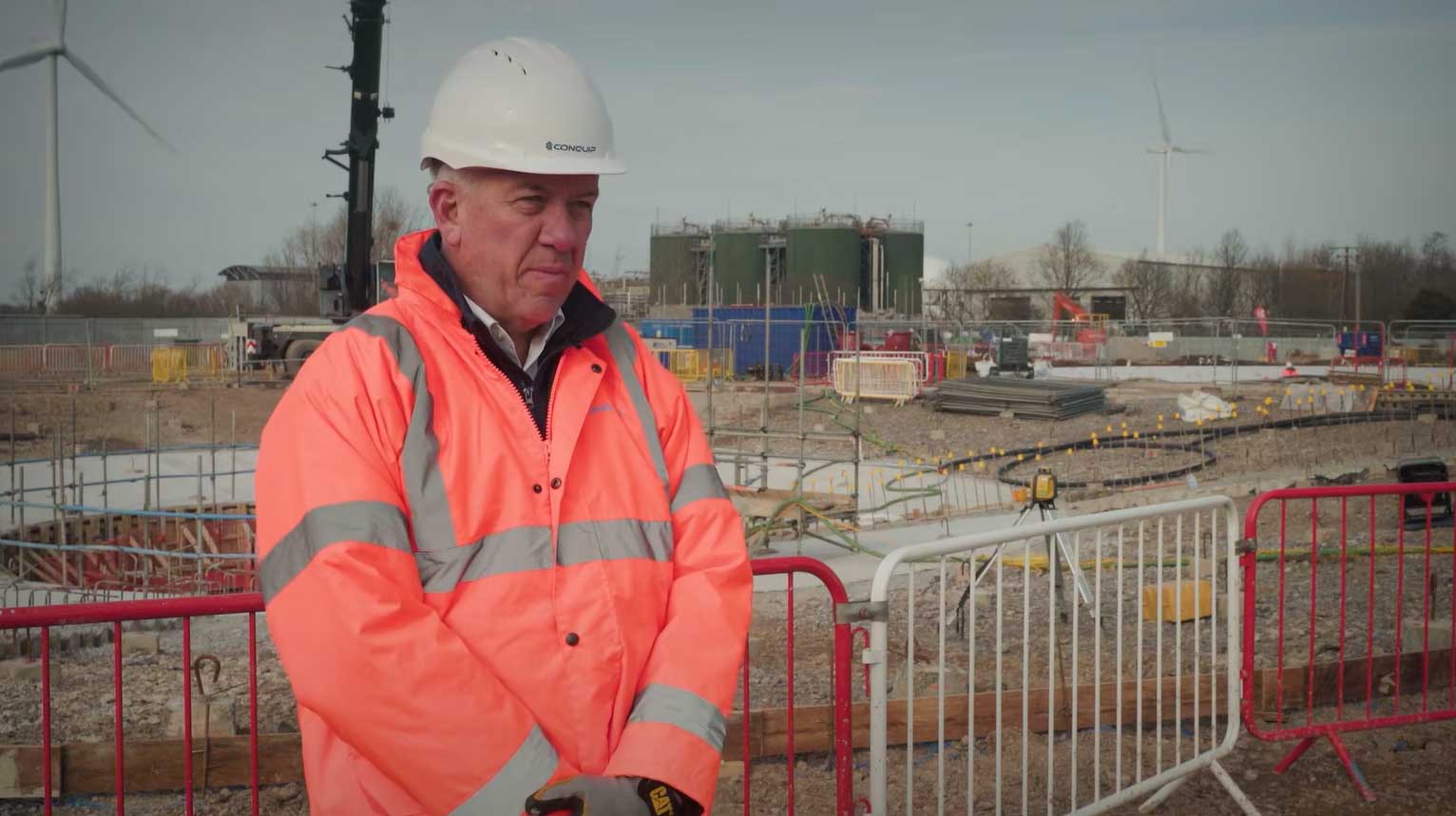 Man standing in a site