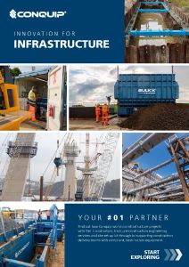 Conquip Infrastructure Brochure front cover