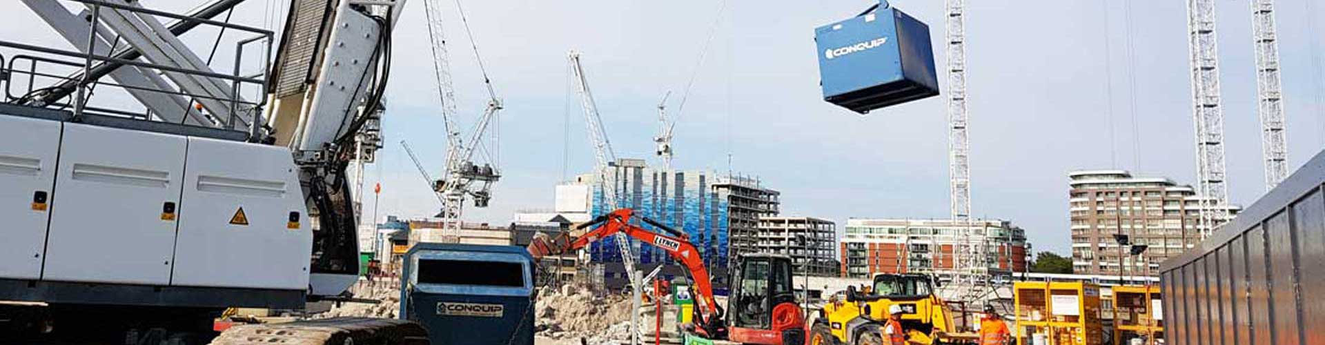 Conquip Equipment being used on a Construction site