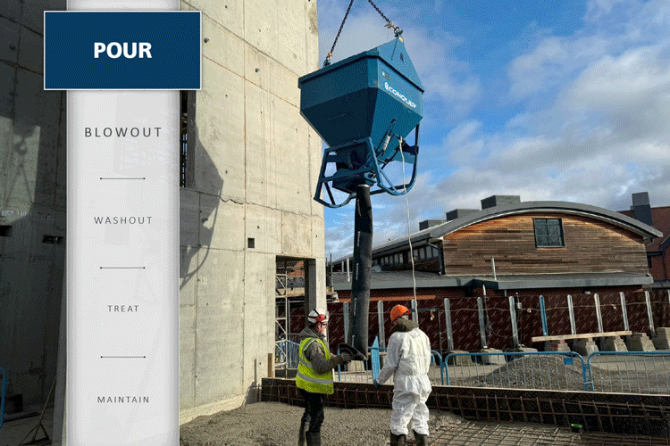 A gif of Conquip Concrete Lifecycle Management equipment