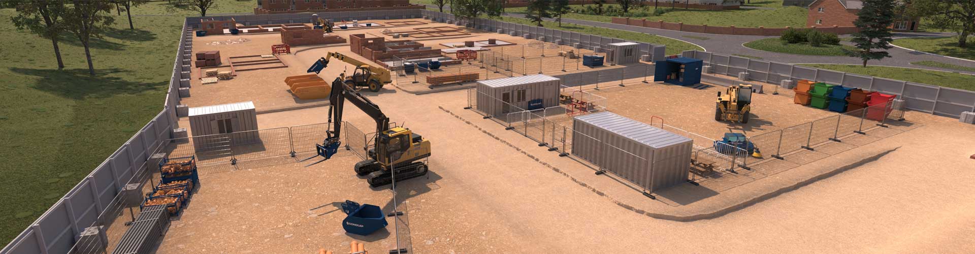 Conquip Equipment on a Housebuilders site scene