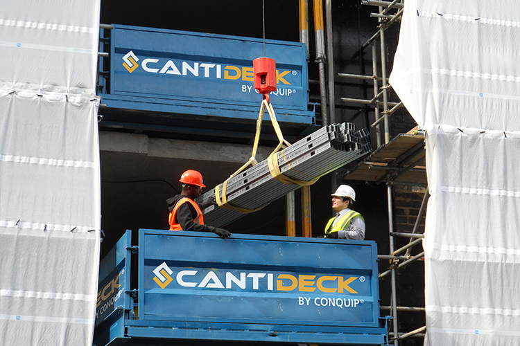 CantiDeck in use
