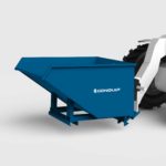 autolock self tipping skip on a telehander