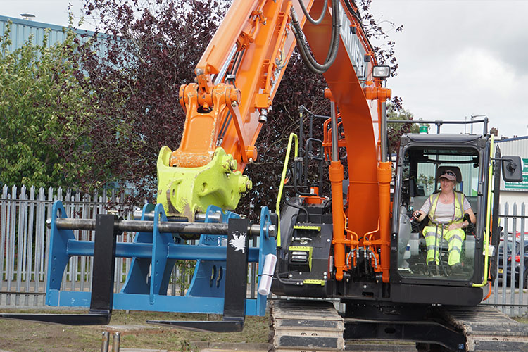 excavator forks conquip stoke open day 2019
