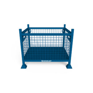 steal stillage with mesh sides for storage of materials
