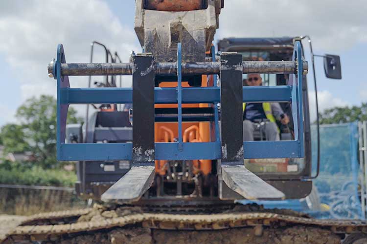 conquip excavator forks with improved visibility